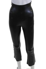Commando Womens Cropped Jeggings Biker Black Size S