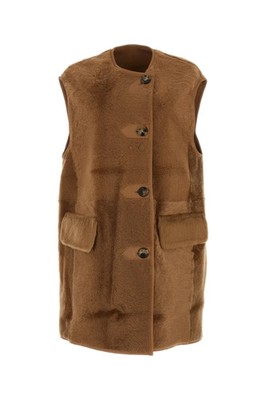 MAX MARA Effige Biscuit Sleevless Coat New & Authentic