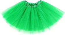 REETAN Tulle Tutu Skirt Ballet Dance Layered Rave Skirt for Women