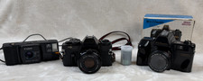Vintage 35mm Camera Lot Sears KS Super II SR2000 Maximatic Canon Snappy Untested