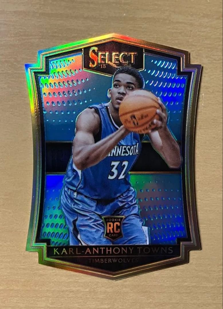 Karl-Anthony Towns 2015-16 Panini Select RC Light Blue Prizm #136 066/199