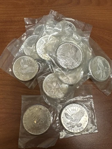 Vintage 1985 Sunshine Mining One Ounce Silver Bullion