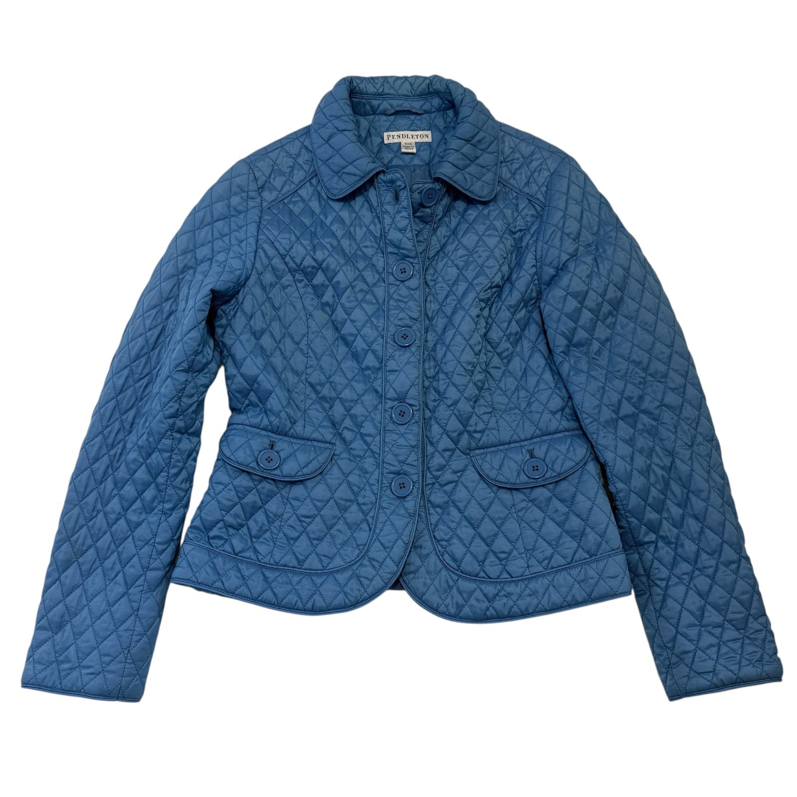 Pendleton Blue Quilted Lightweight Jacket Womens … - image 1