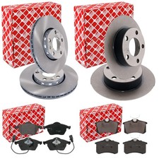FEBI BREMSSCHEIBEN + BELÄGE VORNE+HINTEN passend für Audi A4 B5 nur Quattro