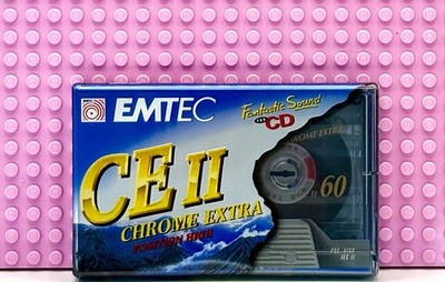 EMTEC  CHROME EXTRA  ICE II  60 1995  TYPE II CASSETTE TAPE (SEALED)