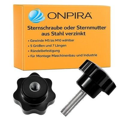 Sterngriff Sternschraube Sternmutter Kreuzgriff Klemmhebel Klemmmutter Schraube