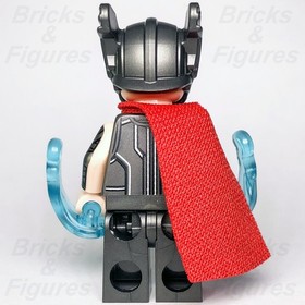 LEGO Super Heroes Thor Minifigure Ragnarok Helmet Red Cape Marvel 76084 sh0409