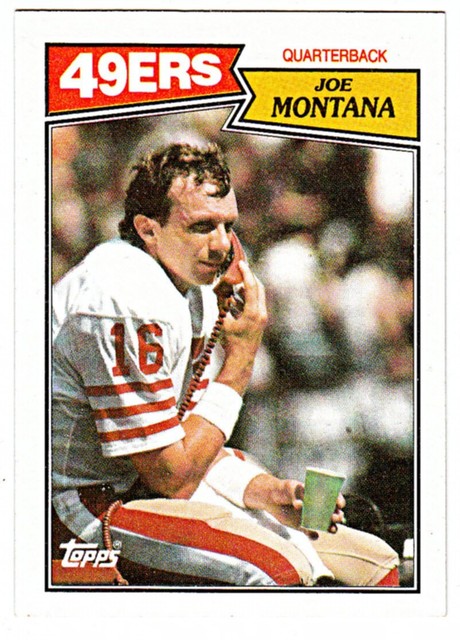 1987 TOPPS #112 JOE MONTANA San Francisco 49'ers Football Card
