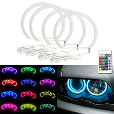 4pcs Rgb Cotton Led Angel Eyes Lamp Halo Ring Car Headlights For Bmw E36 E39 E46