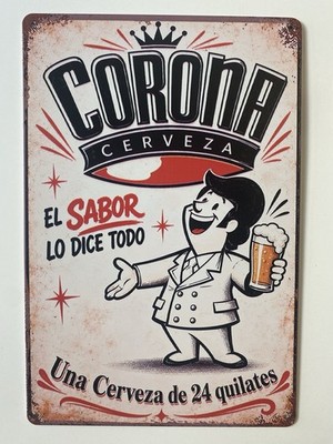 Corona Beer Sign - El Sabor Lo Dice Todo - Puerto Rico
