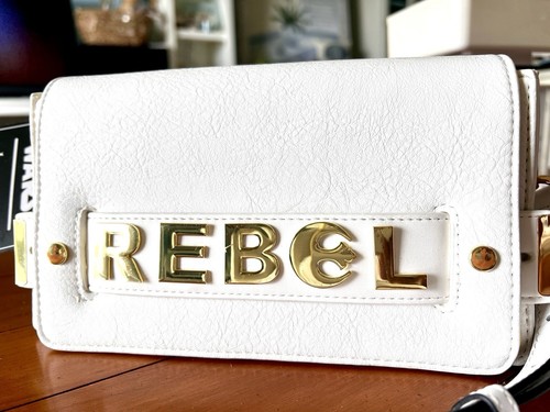 Loungefly Star Wars Rebel Gold Letter Cross Body Bag Clutch Purse Faux Leather - Picture 2 of 12