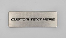 Custom Metal Asset Tags - Laser Engraved - Industrial ID Plate 76x25mm