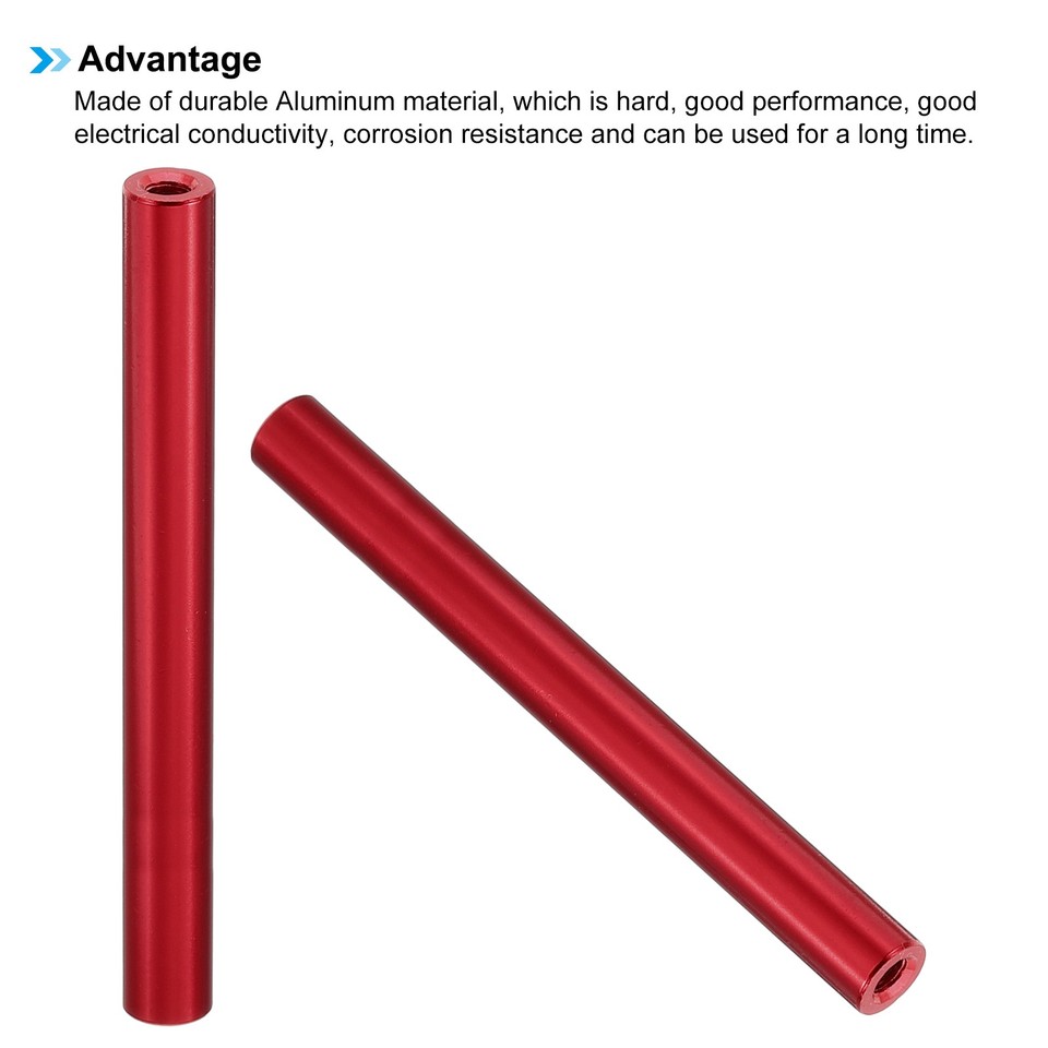 10 Entretoises Acier Inoxydable 304 - 3mm ID X 6mm OD X 6mmL - Pour Vis 1/8" Ou M3