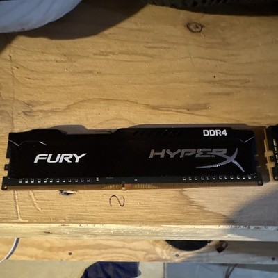 HyperX Fury DDR4 * 8gb per stick * 2666 MHz * CL16 * 1.2V * Desktop DIMM RAM