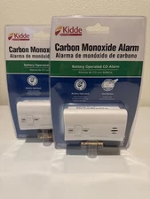 Lot of (2) New Kidde Carbon Monoxide Alarm Battery Operated: KN-COB-LP2/9CO5-LP2