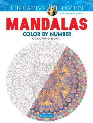 Creative Haven Mandalas Color by Number Coloring Book (Adult Coloring) - GOOD
