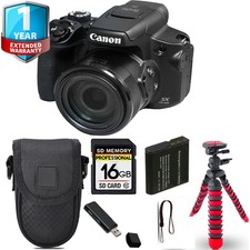 Canon PowerShot SX70 HS Digital Camera Spider Tripod  Case 1 Yr Warranty