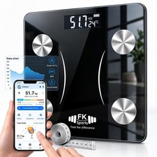 Digital 180KG Bathroom Scales Weighing Smart Body Fat BMI Bluetooth Weight Scale