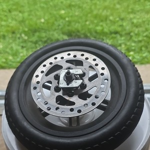 (Swagtron Swagger 5 ) Rear Black Electric Scooter Tire Assembly w/ rotor
