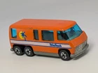 Vintage 1976 Hot Wheels Orange GMC Motorhome Van Palm Beach Metal Base Hong Kong
