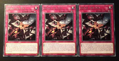 Yu-Gi-Oh! 3x Break the Seal, MZTM-EN043, Rare, 1. Edition, Englisch, Near Mint
