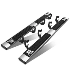 Fit 07-19 Silverado Sierra Extended Cab 6" Chrome Flat Running Board Step Bar