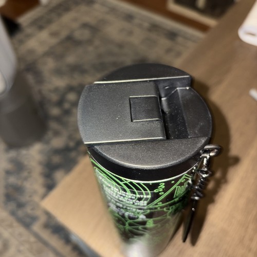 Starbucks Wicked Elphaba Glow-In-The-Dark Tumbler 16 Oz W/ Lid & Charm - Picture 5 of 6