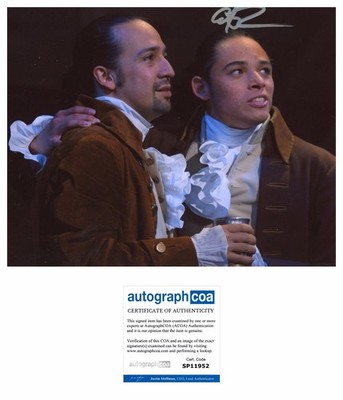 Anthony Ramos  Hamilton  Autogramm  Phillip Hamilton  signed 10x8 Foto ACOA