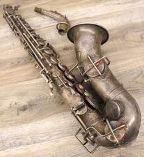 Vintage 1920'S Martin LOW PITCH Alto Saxophone  NEEDS WORK  
