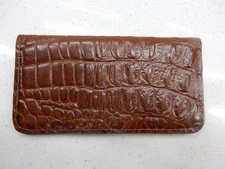 Brown Leather Checkbook Cover