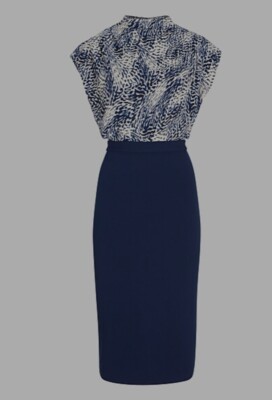 floral maxi midi dress Avec Les Filles Corset Top Midi Dress Women's Dress Periwinkle : 14
