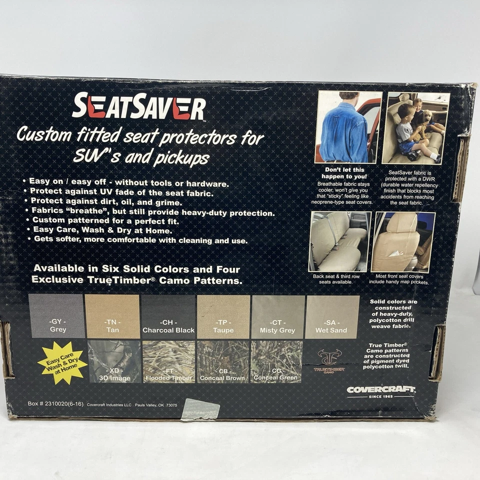 Cubierta de asiento Seat Saver SS7431PCGY para Jeep Wrangler 2011-2016 asiento trasero de 2 puertas Foto 3 de 4