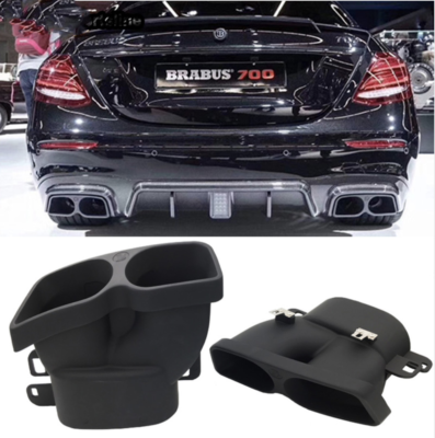Quad Brabus Style Exhaust Tip Black For Mercedes Amg W212 E63 E260 E280 W5 C63 Ebay