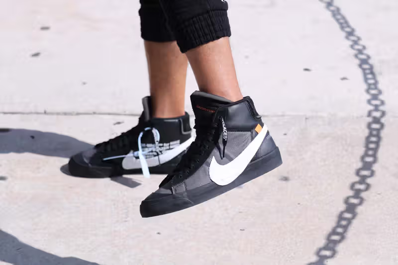 OFF WHITE X NIKE Taglia 6 5 Nike Off White x Blazer Mid Grim Reapers
