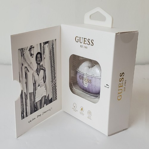 CURICOLARE BLUETOOTH GUESS ORIGINALE CON LICENZA CLASSIC TWS CON LOGO TESTO TRASPARENTE - Foto 2 di 4