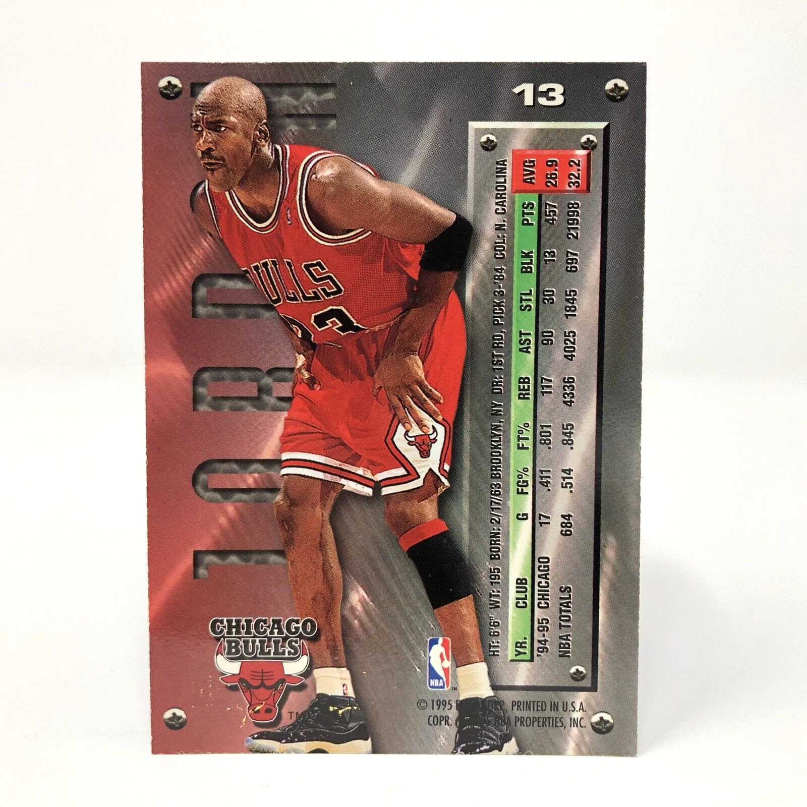 NBA 1996-97 Fleer Total O #4 Michael Jordan マイケルジョーダン