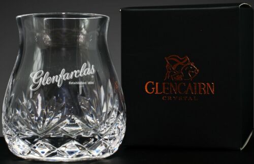 The Glenfarclas Logo Glencairn Cut Crystal Canadian Mixer Whisky Tasting Glass - Picture 1 of 1