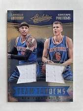 Carmelo Anthony / Porzingis 2016-17 Absolute Team Tandems Game Used Jersey /149