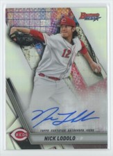2019 Bowman's Best of 2019 Autographs Nick Lodolo Auto Cincinnati Reds Refractor