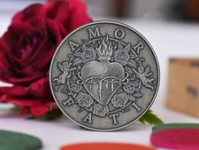 Amor Fati Coin Daily Stoic Quote Philosophy EDC Reminder Coin