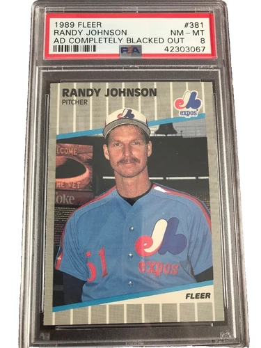 1989 Fleer Randy Johnson Baseball Cards