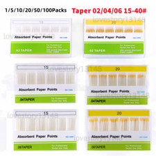 1-20 Box Dental Endodontic Absorbent Paper Points Taper 0.04/ 0.02 /0.06 15- 40