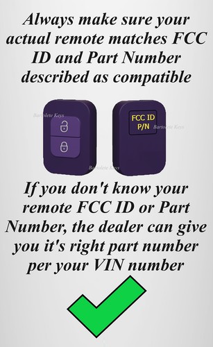 Remote Car Key Fob For 2005 2006 Chevrolet Uplander Buick Allure Pontiac Montana - Picture 5 of 10