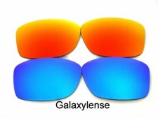 Galaxy Replacement Lenses For Oakley Big Taco Sunglasses Blue Red Polarized