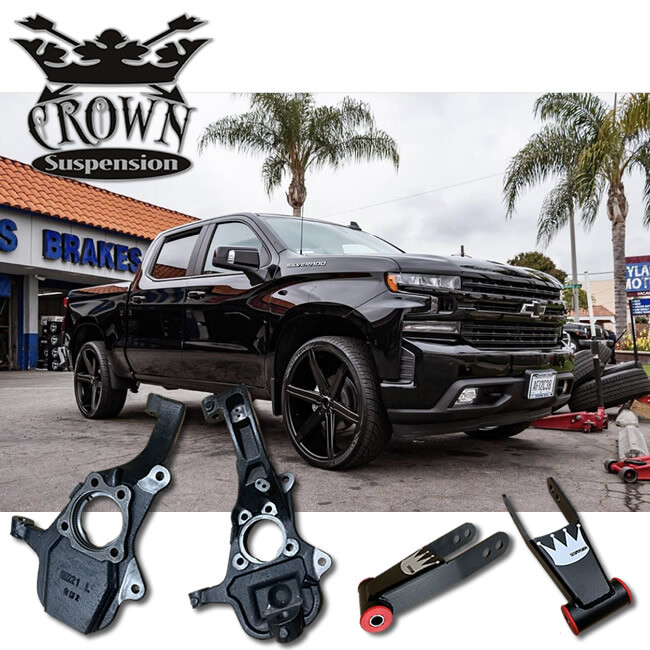 2019-2022 Silverado Sierra Lowering Kit 2