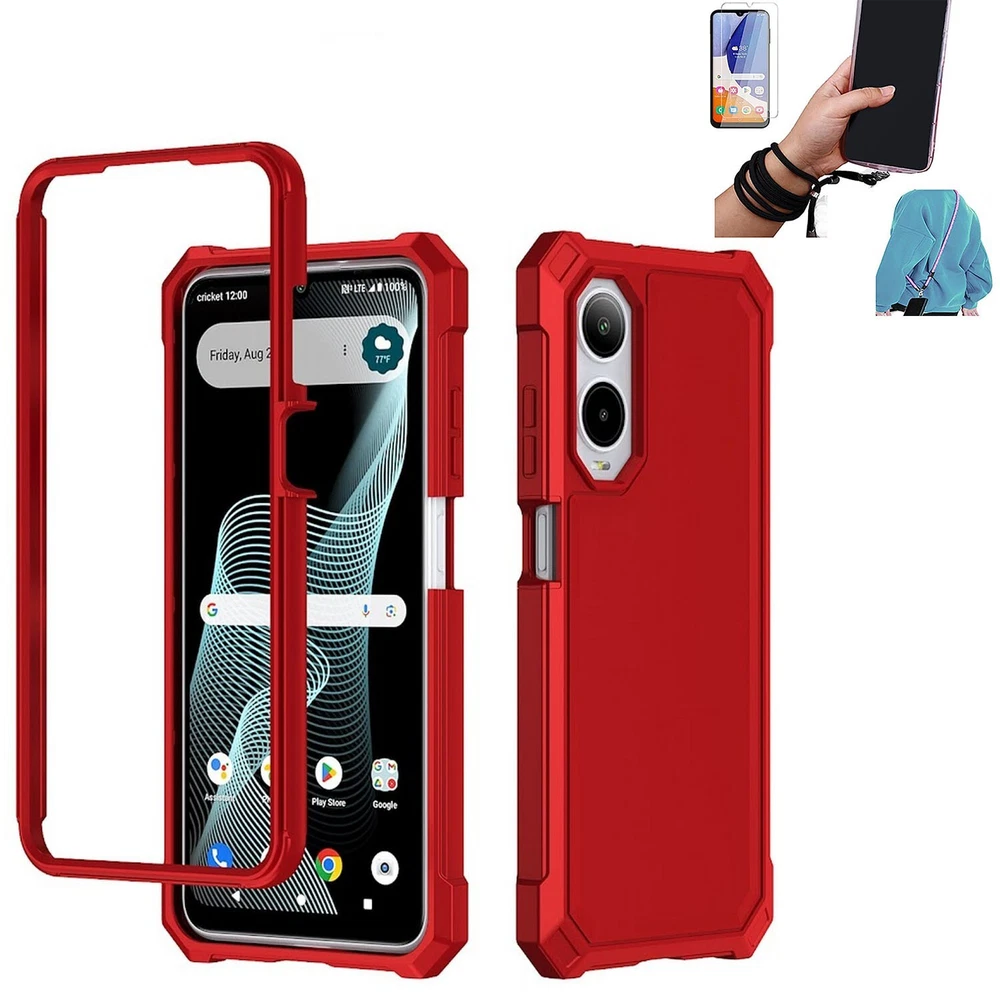 AT&T Verge Cricket Icon 6 Shockproof Full-Body Protective Phone Case  