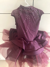 Custom girls ballet costume in purple