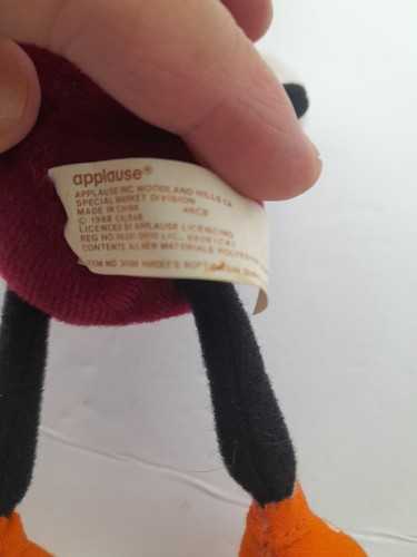 Applause 1988 VINTAGE CALIFORNIA RAISINS Bendable 5" Plush Sunglasses - Imagen 5 de 5