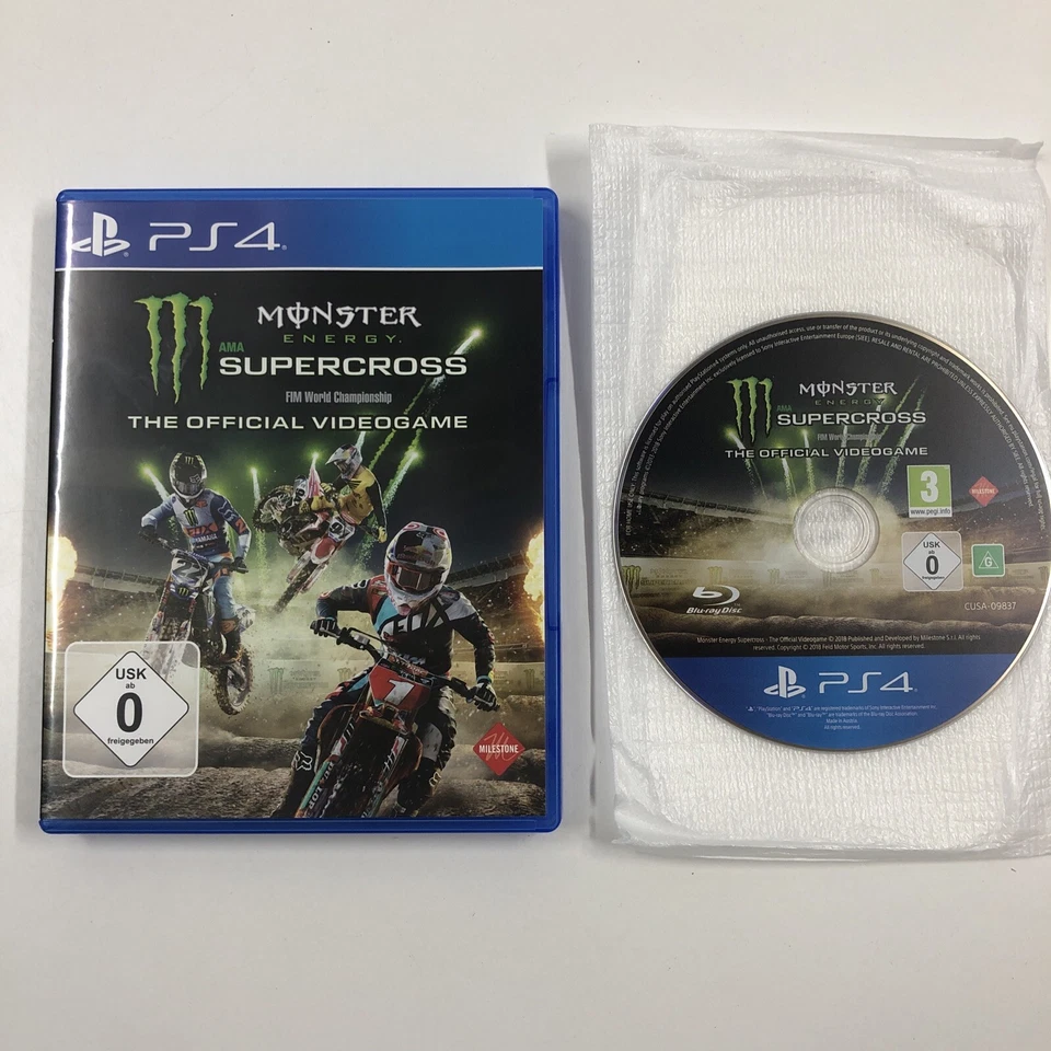 course monster energy motocross supercross playstation 4 PS4 PS5 NOE, photo 1 sur 2