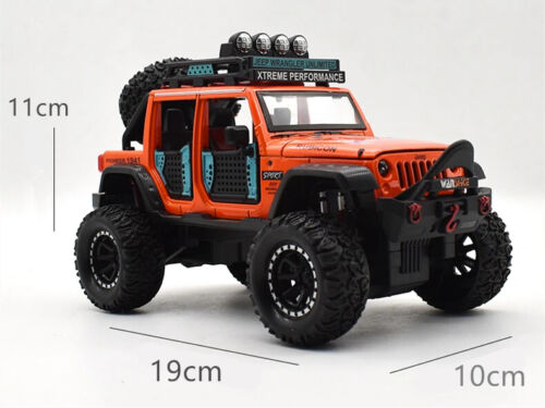 1/24 Jeeps Wrangler Rubicon Pickup Diecast Model Vehicle Sound & Light Kids Gift - Picture 10 of 20
